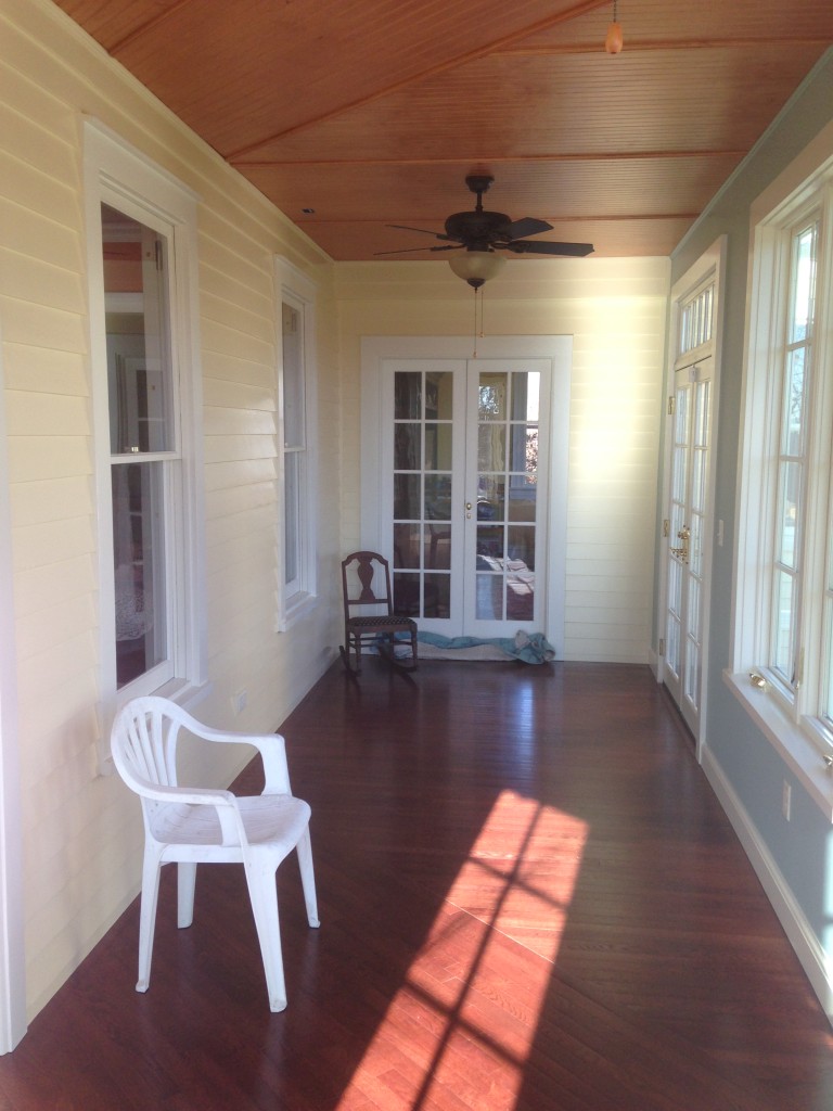 Stirling, NJ Porch interior.